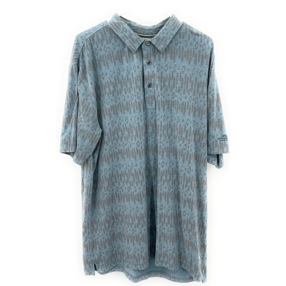 Linksoul‎ Polo Shirt Mens XL Blue Short Sleeve Golf  South Mountain GC